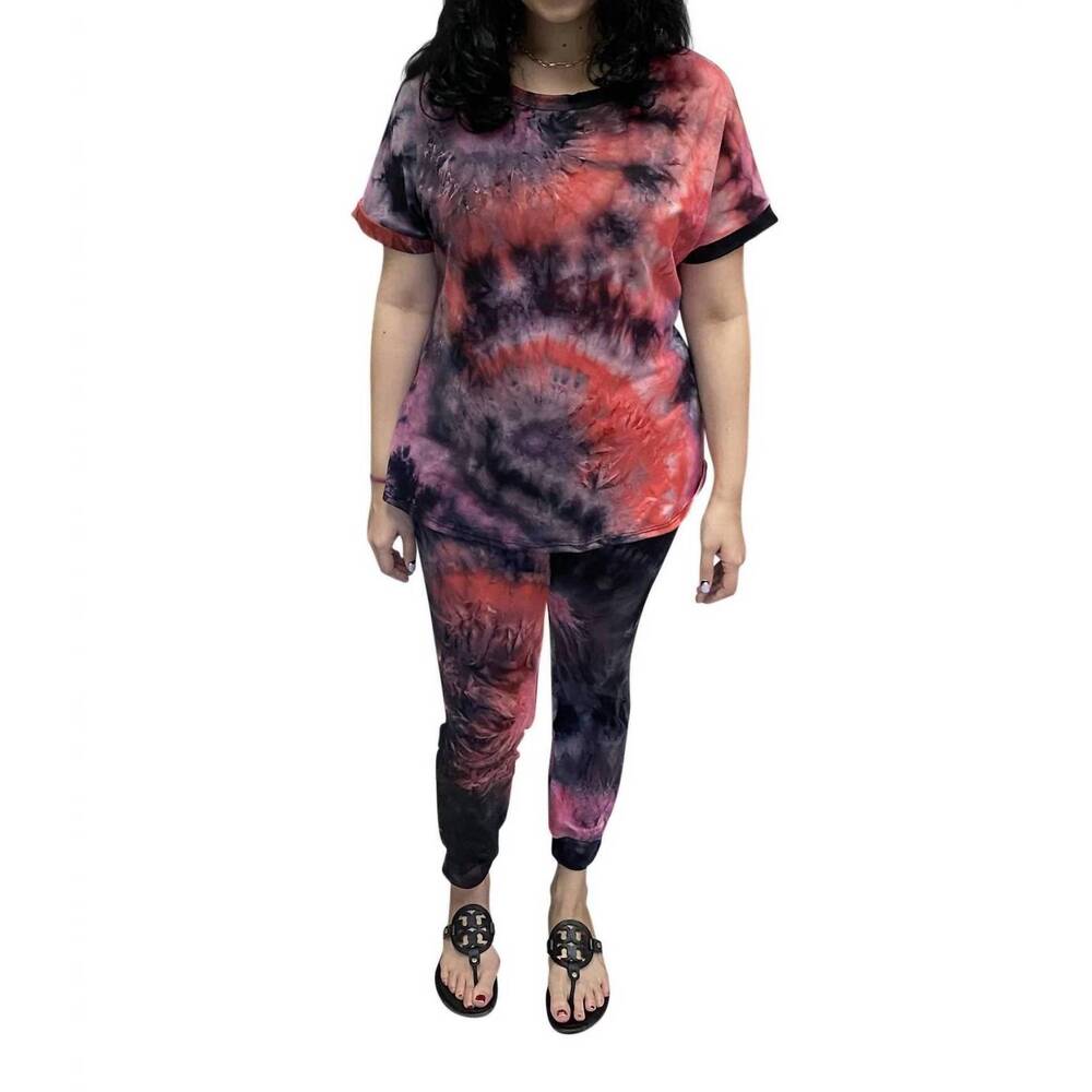 NEW BLUMIN jordana tie dye jogger set in multi
